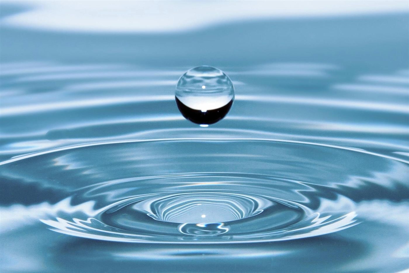 Water droplet, a calm and focused state